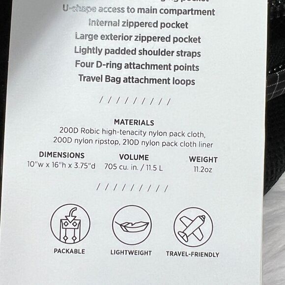 TOPO DESIGNS SMASH BACKPACK BLUE PACKABLE BAG - Picture 6 of 6